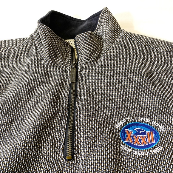 Host to Super Bowl XXXII San Diego 1998 Qualcomm Jacket Pullover Quarterzip Lrg - Picture 6 of 8
